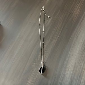 Brighton Neptunes Rings Oval Black Reversible Short Necklace